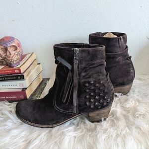 Kennel & Schmenger Bullet Studded Suede Gunslinger Boots 7 - Vintage